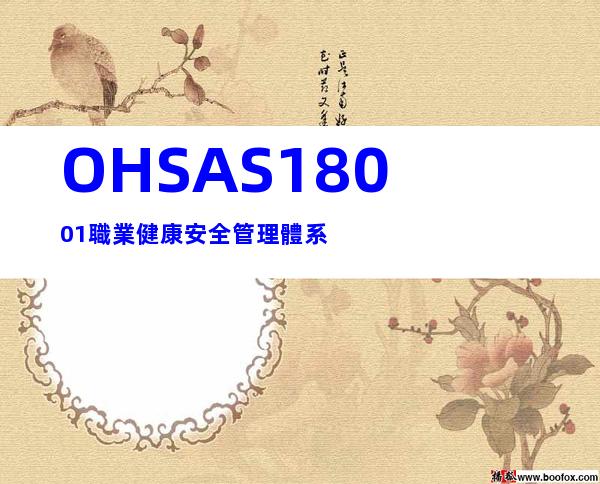 OHSAS18001職業健康安全管理體系